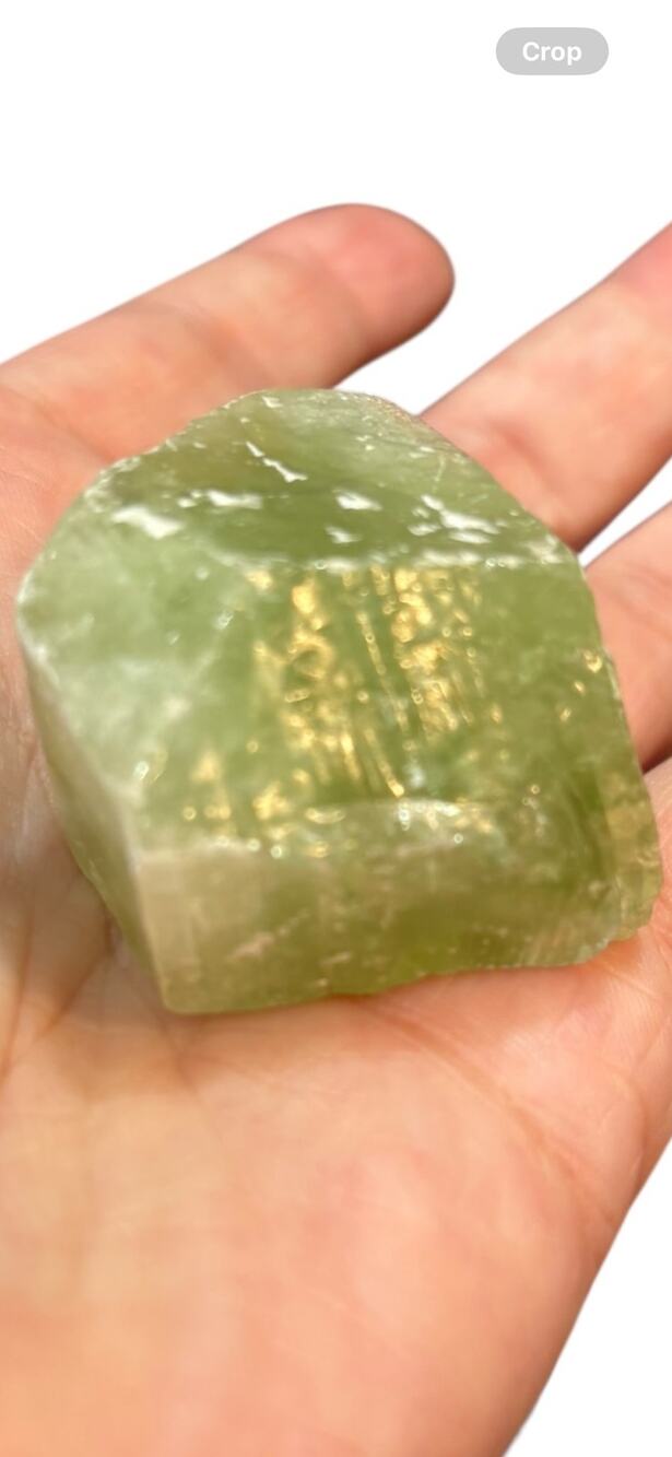 Raw Green Calcite Crystal 54g Natural Healing Stone Chunk